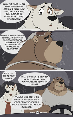 abs anthro areola barazoku belly biceps big_muscles big_pecs biped black_eyebrows black_eyes black_nose bound brown_body brown_fur car clothed clothing deltoids dialogue driving driving_car duo ears_down eyebrows fingers forearm_muscles fully_clothed fur fur_markings hair hat headgear headwear inside inside_car inside_vehicle internal interspecies male manly markings mature_anthro mature_male monotone_body monotone_fur multicolored_body multicolored_fur musclegut muscular muscular_anthro muscular_male music musical_note musical_symbol neck_tuft neutral_expression nipples obliques open_mouth overweight overweight_anthro overweight_male patreon_logo patreon_username pecs pivoted_ears pseudo_hair quads raised_eyebrows short_hair simple_background sitting speech_bubble symbol teeth teeth_showing text toony topwear triceps tuft twitter_logo vehicle white_body white_fur vitashi patreon twitter bear canid canine canis domestic_dog mammal 2024 absurd_res artist_name comic digital_media_(artwork) english_text hi_res sequence signature