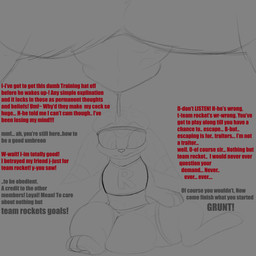 assimilation bulge butt corruption expansion feral gender_transformation genitals growth hypnosis hypnotic_visor male mind_break mind_control penis text transformation allbadbadgers conditional_dnp nintendo pokemon team_rocket eeveelution generation_2_pokemon pokemon_(species) umbreon 1:1 absurd_res english_text hi_res trans_(lore)