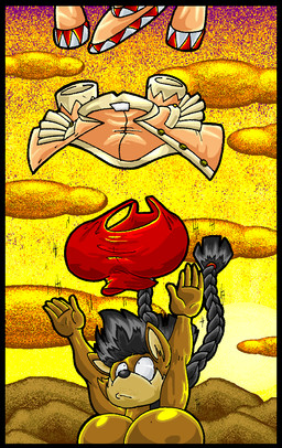 anthro big_breasts black_hair breasts brown_body brown_fur clothing cloud crop_top falling female fur gloves hair handwear hat headgear headwear huge_breasts jacket shirt sky solo tan_body tan_fur topwear virus-20 june_coyote canid canine canis coyote mammal 2012 digital_media_(artwork)