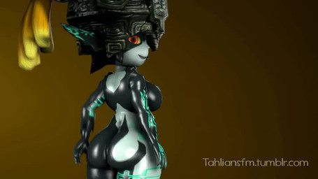 big_butt bouncing butt butt_jiggle curvy_figure female jiggling not_furry slightly_chubby solo tahlian nintendo the_legend_of_zelda twilight_princess midna humanoid twili 16:9 3d_(artwork) 3d_animation animated digital_media_(artwork) no_sound short_playtime source_filmmaker_(artwork) video widescreen