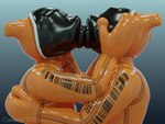 anthro bound duo encasement kissing latex male male/male mask prisoner comorito reptilligator_(modeler) nintendo pokemon generation_1_pokemon legendary_pokemon mewtwo pokemon_(species) 3d_(artwork) 4:3 blender_(artwork) digital_media_(artwork) hi_res