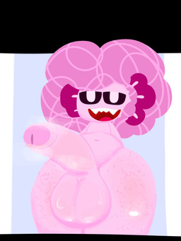 afro anthro balls big_balls big_penis bodily_fluids foreskin genital_focus genitals huge_penis looking_at_viewer male penis penis_focus pink_body presenting presenting_balls presenting_penis shortstack shortstack_male silly small_but_hung smile smiling_at_viewer solo steam steaming_penis sweat sweaty_balls sweaty_genitalia axouwur axo_(axouwur) amphibian aquatic axolotl mole_salamander salamander hi_res