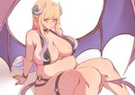 belly big_breasts big_butt blonde_hair breasts butt female green_eyes hair horn huge_breasts huge_thighs looking_aside multicolored_hair navel overweight overweight_female overweight_humanoid pointed_tail purple_hair side_boob sitting solo thick_thighs wings spellsx demon demon_humanoid horned_humanoid humanoid winged_humanoid hi_res