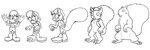 anthro anthro_to_feral buckteeth clothing female feral growth mental_change open_mouth simple_background solo tail tail_growth teeth torn_clothing transformation white_background dumbochumbo archie_comics sega sonic_the_hedgehog_(archie) sonic_the_hedgehog_(comics) sonic_the_hedgehog_(series) sally_acorn mammal rodent sciurid tree_squirrel 2021 3:1 greyscale monochrome