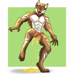 anthro bodily_fluids bulge clothing drunk erection genital_fluids male omorashi peeing peeing_while_erect solo substance_intoxication underwear urine urine_on_ground urine_on_leg urine_pool urine_stain urine_stream watersports wet wet_clothing wet_underwear wetting ponyfurry777 1:1
