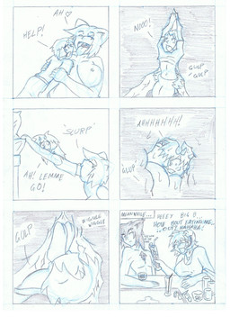 breasts female female_pred group horn male oral_vore text vore young ndnode wolfette_(character) animal_humanoid bovid bovid_humanoid canid canid_humanoid canine canine_humanoid caprine caprine_humanoid goat_humanoid human humanoid mammal mammal_humanoid wolf_humanoid 2010 comic english_text hi_res traditional_media_(artwork)