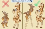 anthro container cup duo horn how-to ladder male ossicone size_difference tail text apatheticxaddict how_to_talk_to_short_people antelope bovid bovine giraffe giraffid mammal nyala spiral-horned_antelope english_text hi_res meme