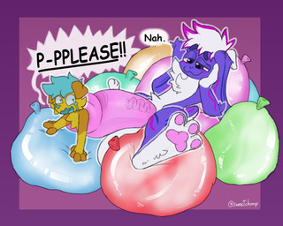 anthro balls begging begging_for_help big_balls big_penis bodily_fluids cock_vore condom condom_disposal crying cum cum_ballooning cum_balloons cum_disposal cum_inflation cum_inside cum_vore dialogue digestion duo explicitly_stated_nonconsent filled_condom forced fur genital_fluids genitals hair helpless huge_balls huge_penis humanoid_genitalia hyper hyper_balls hyper_genitalia hyper_penis ignoring_another inflation male male/male nude open_mouth paws penile penis sexual_barrier_device simple_background smile speech_bubble tail tears text vore sweetchomp rocket_(sweetchomp) canid canine canis domestic_dog mammal 5:4 absurd_res digital_media_(artwork) hi_res
