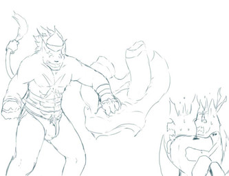 anthro bancholeomon black_nose bulge comic digimon fear fur gaomon greyscale grin group guilmon hair jockstrap male monochrome plain_background rape_face scalie simple_background sketch standing teeth topless underwear undressing white_background 奧爾薩_凱【kai】
Rating: Questionable
Score: 2
User: Circeus
Date: August 31, 2013