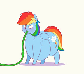 belly belly_expansion belly_on_ground big_belly big_butt big_cheeks black_eyebrows blue_body blue_ears blue_wings blush butt butt_expansion cheek_expansion chubby_cheeks cutie_mark expansion eyebrows eyes_closed female feral force_feeding forced hair hose hose_in_mouth hose_inflation huge_belly huge_butt hyper hyper_belly hyper_butt inflation looking_up morbidly_obese morbidly_obese_female morbidly_obese_feral multicolored_hair multicolored_tail obese obese_female obese_feral overweight overweight_female overweight_feral rainbow_hair rainbow_tail red_eyes simple_background solo swelling tail three-quarter_view weight_gain white_background wings ridiculouscake friendship_is_magic hasbro my_little_pony rainbow_dash_(mlp) equid equine horse mammal pony 2014 2d_animation animated colored digital_media_(artwork) shaded