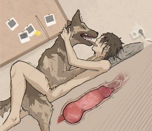 anal anal_knotting anal_penetration anatomically_correct anatomically_correct_genitalia anatomically_correct_penis animal_genitalia animal_penis anus bedroom bestiality bestiality_kiss biped bodily_fluids brown_body brown_fur brown_hair canine_genitalia canine_penis cum cum_in_ass cum_inside cumshot dry_anal_orgasm duo dutch_angle ejaculation erection eyes_closed fangs_bared featureless_face feral feral_penetrating feral_penetrating_human french_kissing from_front_position fur genital_fluids genitals hair hand_on_head hands-free holding_head human_on_feral human_penetrated inside internal internal_anal interspecies kissing kissing_while_penetrating knot knot_root knotted_penis knotting looking_pleasured lying male male/male male_on_top male_penetrating missionary_position nude on_back on_bottom on_top one_sided_climax open_mouth orgasm penetration penile penile_penetration penis penis_in_ass pillow platform_missionary_position quadruped realistic_feral saliva saliva_on_face saliva_on_tongue saliva_string sex shaking shaking_orgasm side_view simultaneous_orgasms snout spread_legs spreading tan_body tan_fur tongue_in_mouth tremble_spikes trembling tuft hotdogmeat canid canine canis domestic_dog german_shepherd herding_dog human mammal pastoral_dog 2025 digital_media_(artwork) hi_res