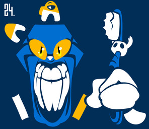 ambiguous_gender amogus anthro bared_teeth big_mouth_(anatomy) blue_body brush clothing cursed_image glare gloves handwear humor looking_at_viewer machine mascot nightmare_fuel number parody simple_background smile solo teeth toothbrush what yellow_eyes yellow_sclera anonymous_artist ambient_among_us among_us dark_souls e621 fromsoftware hollow_knight_(franchise) innersloth team_cherry ambient_crewmate_(among_us) crewmate_(among_us) esix the_knight_(hollow_knight) android domestic_cat felid feline felis mammal robot vessel_(species) absurd_res hi_res lol_comments meme