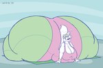 accessory anthro belly big_belly big_breasts big_butt blush bodily_fluids breasts butt clothed clothing copyright_symbol exercise_mat eyewear female glasses hair headband huge_breasts huge_butt huge_thighs hyper hyper_butt hyper_thighs leotard obese obese_anthro obese_female open_mouth overweight overweight_anthro overweight_female solo stretching sweat symbol thick_thighs wristband satsumalord tilly_(satsumalord) mammal mustelid musteline stoat true_musteline weasel 2020 digital_media_(artwork) hi_res sketch