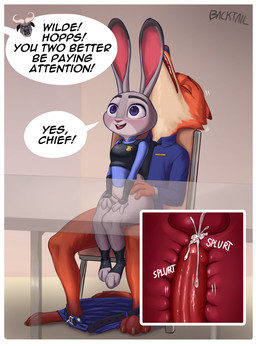 3_toes 4_fingers anthro anthro_on_anthro anthro_penetrated anthro_penetrating anthro_penetrating_anthro armwear at_work barefoot belt black_armwear black_belt black_clothing black_ear_tips black_eyebrows black_eyes black_footwear black_jewelry black_necklace black_nose black_text black_topwear black_vest blue_bottomwear blue_clothing blue_nose blue_shirt blue_topwear blush bodily_fluids border bottomless bottomless_anthro bottomless_female bottomwear bottomwear_down brown_body brown_ear_tips brown_eyebrows brown_fur brown_markings brown_tail_tip buckteeth cervical_contact chair chair_position claws clothed clothed_anthro clothed_female clothed_male clothed_sex clothing countershade_face countershade_fur countershade_neck countershading cum cum_in_uterus cum_in_vagina cum_inside curved_horn cutaway dialogue dipstick_ears dipstick_tail duo ear_markings eyebrows eyes_closed feet female female_anthro female_on_top female_penetrated fingers footwear from_behind_position fur furniture genital_fluids genitals grey_body grey_claws grey_ears grey_fur grey_tail hand_on_another's_hip hand_on_hip hands_on_hips happy horn internal internal_vaginal interspecies jewelry larger_anthro larger_male leg_markings legs_together lips long_ears male male/female male_anthro male_on_bottom male_penetrating male_penetrating_female markings multicolored_body multicolored_ears multicolored_fur necklace offscreen_character on_bottom on_chair on_lap on_top open_belt open_mouth open_smile orange_body orange_ears orange_fur orange_tail partially_clothed partially_clothed_anthro partially_clothed_male penetration penile penile_penetration penis penis_in_vagina pink_inner_ear pink_nose police police_uniform predator/prey predator_penetrating_prey public public_sex purple_eyes red_lips red_penis scut_tail sex shirt short_tail sitting sitting_on_another sitting_on_chair sitting_on_lap size_difference smaller_anthro smaller_female smaller_penetrated smile snout socks_(marking) speech_bubble splurt stealth_sex table tail tail_markings talking_to_another tan_body tan_countershading tan_fur tan_horn teeth text toe_claws toeless_footwear toes topwear under_table under_table_sex uniform unprofessional_behavior uterus vaginal vaginal_penetration vest white_body white_border white_countershading white_fur white_sclera white_speech_bubble white_text wide_hipped_anthro wide_hipped_female wide_hips work backtailart disney zootopia chief_bogo judy_hopps nick_wilde bovid bovine canid canine cape_buffalo european_rabbit fox lagomorph leporid mammal oryctolagus rabbit red_fox true_fox absurd_res artist_name english_description english_text hi_res