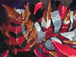 ambiguous_gender claws glistening glistening_body glowing glowing_eyes gold_(metal) metallic_body solo space doomboy84 nintendo pokemon generation_4_pokemon giratina legendary_pokemon origin_forme_giratina pokemon_(species) digital_media_(artwork) digital_painting_(artwork) hi_res