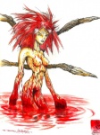 blood bodily_fluids female not_furry nude solo scarypet blizzard_entertainment diablo diablo_2 andariel demon humanoid