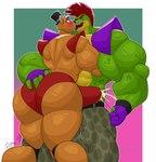 5_fingers anthro back_muscles barazoku belt big_butt black_nose blue_eyes blush bodily_fluids bottomwear briefs brown_body brown_fur bulge butt clothed clothing cum cum_in_clothing cum_in_underwear cum_through_clothing cum_through_underwear duo ejaculation eyebrows fingerless_gloves fingers fist french_kissing fur genital_fluids gloves gradient_background green_background green_body green_scales hair hand_on_butt handwear hat headgear headwear interspecies kissing male male/male mohawk muscular muscular_anthro muscular_arms muscular_male pants pattern_pajamas pink_background purple_clothing purple_gloves purple_handwear red_briefs red_clothing red_eyebrows red_hair red_underwear scales sharp_teeth shoulder_pads simple_background sweat sweaty_face teeth tenting thick_thighs topless topless_anthro topless_male underwear wet wet_clothing wet_underwear somniumfox five_nights_at_freddy's five_nights_at_freddy's:_security_breach scottgames steel_wool_studios glamrock_freddy montgomery_gator alligator alligatorid bear crocodilian mammal reptile scalie 2025 absurd_res english_description hi_res