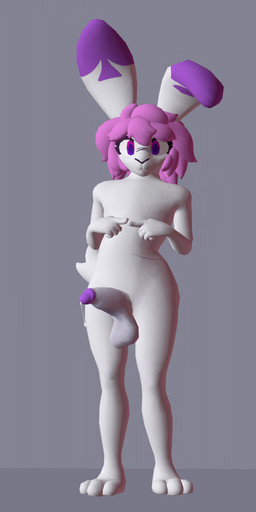anthro balls big_penis bodily_fluids dripping erection excited femboy genital_fluids genitals hair leaking_precum looking_at_viewer male nose_twitch nude penis penis_sway precum precum_drip precum_string presenting presenting_penis simple_background solo tail tail_motion tailwag puremy humanoid lagomorph leporid mammal rabbit 1:2 3d_(artwork) 3d_animation absurd_res animated digital_media_(artwork) hi_res no_sound short_playtime video