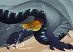 bodily_fluids cum cum_on_feet cum_on_ground cum_on_own_feet cum_on_self cumshot ejaculation erection feet feral genital_fluids genitals infestation male parasite penile_spines penis solo urethra_worm urethral drunksdragon european_mythology mythology frexton dragon mythological_creature mythological_scalie scalie western_dragon worm hi_res