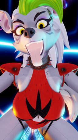 abstract_background anthro bared_teeth breast_squeeze breasts collar ear_piercing ear_ring fangs female looking_at_viewer looking_down machine open_mouth piercing pose ring_piercing solo spiked_collar spikes squeezing teeth tongue tongue_out fever-dreamer mayosplash_(modeler) five_nights_at_freddy's five_nights_at_freddy's:_security_breach scottgames steel_wool_studios roxanne_wolf animatronic canid canine canis mammal robot wolf 2023 3d_(artwork) 4k 9:16 absurd_res blender_(artwork) blender_cycles_(artwork) digital_media_(artwork) hi_res