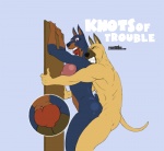 2010 against_wall all_fours angry_sex anthro balls balls_deep big_breasts black_fur breasts butt canine clenched_teeth doberman dog doggystyle duo eyes_closed female from_behind fur knot knotting male mammal muscles nipples nude open_mouth penetration penis purple_eyes pussy rough_sex screaming sex side_view small_tail standing straight teeth thighs tongue tongue_out two_tone_fur vaginal vaginal_penetration wegcremington yellow_fur
Rating: Explicit
Score: 13
User: XxFR0STxX
Date: April 10, 2013