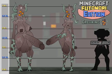 balls big_balls big_breasts big_butt big_penis breasts brown_body butt genitals herm intersex penis solo thick_thighs jeki8998 microsoft minecraft mojang xbox_game_studios creaking_(minecraft) absurd_res hi_res