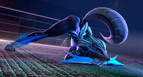 anthro ass_up cybernetics female jack-o'_pose machine pose solo warfaremachine warfaremachine_(modeler) cassie_alilkira warfare_alilkira alien android biyemorph cyborg humanoid lizard reptile robot scalie 3d_(artwork) absurd_res digital_media_(artwork) hi_res