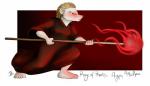 clothed clothing female fire fireball fully_clothed glowing glowing_eyes priest red_eyes robe solo staff standing oli_snowpaw ayeph albino eulipotyphlan hedgehog mammal 2015 digital_media_(artwork) shaded