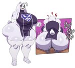 anthro big_breasts big_butt biped boss_monster_(undertale) bovid breasts butt caprine clothed clothing duo female female_focus female_penetrated footwear goat heart_symbol hi_res huge_butt legwear male male/female male_penetrating male_penetrating_female mammal onomatopoeia penetration penile penile_penetration penis_in_pussy plap plap_(sound) scut_tail sex short_tail socks solo_focus sound_effects sssonic2 tail text thick_thighs thigh_highs thigh_socks toriel undertale_(series) vaginal vaginal_penetration