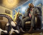 anthro anus begging begging_pose duo female genitals kneeling male male/female nude penis pose vulva ravuki bear mammal vernid hi_res