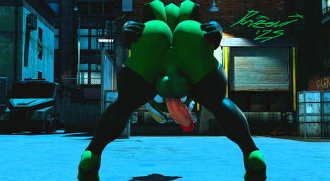anthro anus balls bent_over butt clothing eyewear eyewear_on_head genitals gloves goggles goggles_on_head hand_on_butt handwear legwear looking_at_viewer male penis solo spread_butt spread_legs spreading thigh_highs vein veiny_penis domizoni kabalmystic_(modeler) sega sonic_riders sonic_the_hedgehog_(series) jet_the_hawk accipitrid accipitriform avian bird 2025 3d_(artwork) blender_(artwork) digital_media_(artwork) hi_res