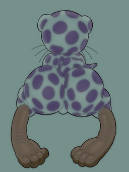 4_toes anthro backsack balls big_butt big_feet brown_body brown_fur bulge butt clothed clothing countershade_feet countershading feet fur genitals male multicolored_body multicolored_fur onesie presenting presenting_hindquarters rear_view simple_background solo tail tan_body tan_fur toes two_tone_body two_tone_fur whiskers wrinkled_feet wrinkles dulone one_piece mr._13 mammal mustelid otter 3:4 hi_res