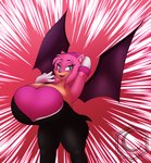 alternate_costume anthro big_breasts breasts cosplay female fusion huge_breasts hyper hyper_breasts solo crescent-blue-zero sega sonic_the_hedgehog_(series) amouge amy_rose rouge_the_bat eulipotyphlan hedgehog hybrid mammal hi_res