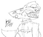 accessory anthro bodily_fluids collar female furgonomics harness insane markings piercing saliva solo tail tail_accessory teeth engl engl_(character) hyena mammal digital_media_(artwork) hi_res krita_(artwork)