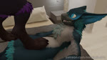 16:9 3d_(artwork) 3d_animation animated anthro anthro_on_anthro b_(nargacuga) balls becoming_erect bed blue_eyes capcom claws closed_(disambiguation) detailed_background digital_media_(artwork) duo ears_up feather_tuft feathers feet flying_wyvern foot_fetish foot_focus foot_on_penis foot_play footjob furniture genitals looking_at_another looking_at_partner lying male male/male masturbation monster_hunter multicolored_body nargacuga narganimare no_sound on_back p_(nargacuga) patreon_username paws penile penis pillow rubbing sex short_playtime standing text tuft two_tone_body url webm widescreen