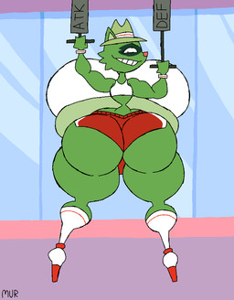 accessory air_pump anthro armband back_boob big_breasts big_butt bottom_heavy bottomwear breast_expansion breasts bubble_butt bulge butt butt_expansion cheek_tuft clothing crop_top curvy_figure expansion eyelashes facial_markings facial_tuft fedora footwear grin gynomorph hat head_markings headband headgear headwear hotpants huge_breasts huge_butt hyper hyper_breasts hyper_butt inflation intersex knee_highs knee_socks legwear looking_back markings mask_(marking) rear_view shirt shoes shorts small_waist smile socks solo spherical_breasts thick_thighs topwear tuft wide_hips y_shaped_butt_crack thatdawgmurray happy_tree_friends shifty_(htf) mammal procyonid raccoon aliasing animated digital_media_(artwork) loop signature busty_boy_(lore)