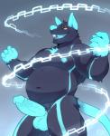 anthro balls belly big_belly big_penis bioluminescence biped buckteeth cerusserenade erection foreskin front_view fur fur_tuft genitals glowing glowing_balls glowing_flesh glowing_genitalia glowing_mouth glowing_nipples glowing_nose glowing_penis glowing_tongue humanoid_genitalia humanoid_penis looking_at_viewer magic male musclegut muscular muscular_anthro muscular_male naughty_face navel nipples nude open_mouth open_smile overweight overweight_anthro overweight_male penis pubes smile snout solo teeth tongue tuft vein veiny_penis o-ro baresenio ratsenio mammal murid murine rat rodent cel_shading cool_colors digital_media_(artwork) hi_res portrait shaded signature soft_shading three-quarter_portrait