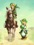 2018 ambiguous_gender blonde_hair blue_eyes boots bridle brown_body brown_fur clothing cosplay crossover detailed_background dinosaur epona_(tloz) equid equine female feral fingerless_gloves footwear fur gloves green_yoshi group hair handwear harness hat headgear headwear horse humanoid humanoid_pointy_ears hylian link male mammal mario_bros nintendo open_mouth outside reins reptile riding saddle scalie sen1227 short_hair signature source_request square_crossover the_legend_of_zelda toon_link white_hair wind_waker yoshi