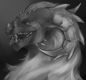 belial_wintercleave feral horn male sharp_horn sharp_teeth solo teeth tongue tongue_out marik45 felkin hi_res