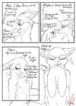 2018 absurd_res anthro black_and_white canid canine clothed clothing comic disney english_text female fox fur hi_res judy_hopps lagomorph leporid male mammal monochrome nick_wilde rabbit shadowponi text zootopia