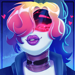 lips lipstick machine makeup solo thick_lips marigold_rosi glitch_productions murder_drones lache_(rosigold) humanoid robot robot_humanoid worker_drone 1:1 absurd_res hi_res