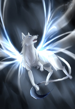 ambiguous_gender feral fur grey_body grey_fur open_mouth paws solo teeth tongue juliagoldfox canid canine canis mammal wolf 2015 absurd_res digital_media_(artwork) hi_res