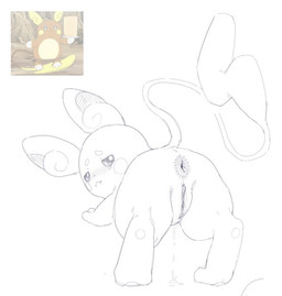all_fours anus ass_up biped bipedal_feral blush bodily_fluids butt cheek_spots clitoral_hood clitoris dripping fangs female feral genital_fluids genitals half-closed_eyes inner_labia leaking_pussy_juice leaking_vagina leaning leaning_forward looking_at_viewer narrowed_eyes paws presenting presenting_anus presenting_hindquarters presenting_vulva rear_view simple_background solo teeth vaginal_fluid_drip vaginal_fluids vulva white_background pokopokarea nintendo pokemon alolan_form alolan_raichu generation_7_pokemon pokemon_(species) regional_form_(pokemon) 2026 digital_drawing_(artwork) digital_media_(artwork) monochrome reference_image sketch