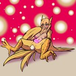 abstract_background anthro areola biped blonde_hair blue_eyes blush bodily_fluids breasts egg egg_from_vagina feathered_wings feathers feet female genital_fluids genitals hair looking_down_at_self mid_transformation navel nipples non-mammal_breasts non-mammal_hair non-mammal_nipples non-mammal_vulva nude open_mouth open_smile oviposition simple_background sitting sitting_on_ground smile solo split_form spread_legs spreading tail tail_feathers talons teeth toes vaginal_fluids vulva winged_arms wings womb_tattoo yellow_body biobasher european_mythology greek_mythology mythology avian harpy mythological_avian mythological_creature 1:1 2023 colored hi_res shaded