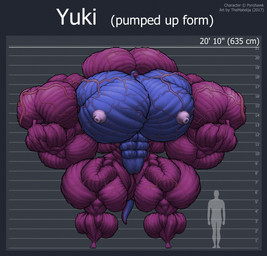 anthro big_breasts big_muscles breasts claws clitoris countershading female flexing genitals growth hair horn huge_breasts huge_muscles hyper hyper_breasts hyper_muscles larger_female muscle_growth muscular pecs_with_breasts plantigrade purple_body purple_hair size_difference solo tail toe_claws vein veiny_breasts veiny_muscles veiny_pussy saunasaur mythology yuki_(pyrohawk) dragon mythological_creature mythological_scalie scalie 2017 hi_res model_sheet