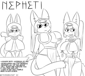 ankh anthro bedroom_eyes big_breasts bottomwear breast_curtains breasts clothed clothing ear_piercing ear_ring egyptian egyptian_clothing female fur furgonomic_piercing furgonomics hair holding_breast huge_breasts jewelry loincloth looking_at_viewer lore narrowed_eyes panties piercing ponytail ring_piercing seductive simple_background smile solo tail text thick_thighs underwear notmypornaccount egyptian_mythology middle_eastern_mythology mythology nepheti_(notmypornaccount) deity domestic_cat felid feline felis mammal absurd_res digital_media_(artwork) english_text hi_res monochrome