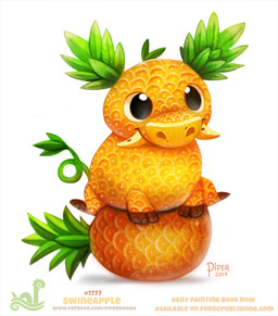 ambiguous_gender black_eyes feral food fruit humor pineapple plant pun simple_background solo tusks visual_pun white_background piper_thibodeau domestic_pig food_creature mammal suid suine sus_(pig) 2017 digital_media_(artwork) digital_painting_(artwork) painting_(artwork)