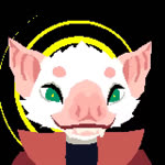 ambiguous_gender anthro bat_ears black_clothing black_shirt black_topwear chibi clothing coat ear_twitch fangs fur green_eyes hypnotic_background hypnotic_eyes hypnotizing_viewer large_fangs looking_at_viewer open_mouth open_smile pixelated red_clothing red_coat red_topwear ringed_eyes shirt smile solo teeth topwear white_body white_fur nyeogmi_(artist) nyeogmi bat leaf-nosed_bat mammal microbat vampire_bat yangochiropteran 1:1 3d_(artwork) 3d_animation animated digital_media_(artwork) loop low_res no_sound short_playtime webm