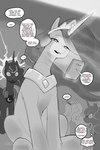 censored_text crown dialogue duo electronics female feral headgear headphones horn looking_at_another phone quadruped shocked speech_bubble talking_about_fetish thought_bubble sincastermon friendship_is_magic hasbro my_little_pony mythology princess_celestia_(mlp) princess_luna_(mlp) equid equine mammal mythological_creature mythological_equine unicorn hi_res monochrome