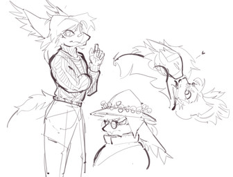 anthro clothing cuddling duo flower flower_crown hair heart_symbol kettle_helmet long_hair machine male male/male non_color plant romantic romantic_couple slacks sweater topwear turtleneck untalentedscribbles inferno_(infernotheprotogen) scribbles_(untalentedscribbles) nardoragon protogen sketch
